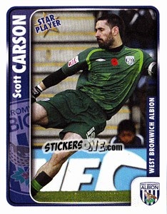 Sticker Scott Carson - Coca-Cola Championship 2009-2010 n. 379 - Panini