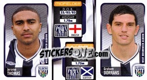 Sticker Jerome Thomas / Graham Dorrans  - Coca-Cola Championship 2009-2010 n. 383 - Panini