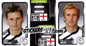 Sticker Chris Porter / Rob Hulse  - Coca-Cola Championship 2009-2010 n. 115 - Panini