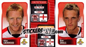 Sticker Adam Lockwood / Dean Shiels  - Coca-Cola Championship 2009-2010 - Panini