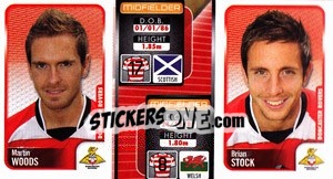 Sticker Martin Woods / Brian Stock  - Coca-Cola Championship 2009-2010 n. 122 - Panini
