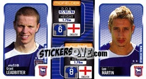 Sticker Grant Leadbitter / Lee Martin  - Coca-Cola Championship 2009-2010 n. 137 - Panini