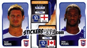 Sticker David Norris / Jaime Peters  - Coca-Cola Championship 2009-2010 n. 142 - Panini
