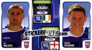 Cromo Jon Walters / Connor Wickham  - Coca-Cola Championship 2009-2010 - Panini