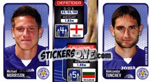 Sticker Michael Morrison / Aleksandar Tunchev  - Coca-Cola Championship 2009-2010 n. 150 - Panini