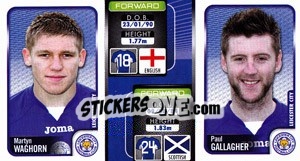 Sticker Martyn Waghorn / Paul Gallagher  - Coca-Cola Championship 2009-2010 n. 160 - Panini