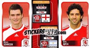 Sticker Adam Johnson / Julio Arca  - Coca-Cola Championship 2009-2010 n. 173 - Panini