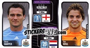 Sticker Steve Harper / Tim Krul  - Coca-Cola Championship 2009-2010 n. 179 - Panini