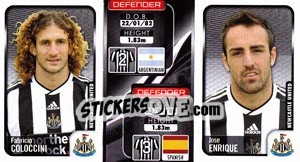 Sticker Fabricio Coloccini / Jose Enrique  - Coca-Cola Championship 2009-2010 n. 180 - Panini