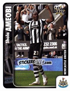 Sticker Shola Ameobi - Coca-Cola Championship 2009-2010 n. 186 - Panini