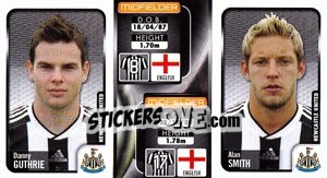 Sticker Danny Guthrie / Alan Smith  - Coca-Cola Championship 2009-2010 n. 187 - Panini