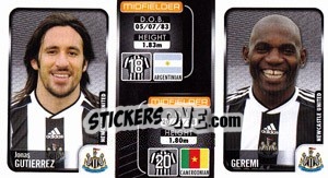 Sticker Jonas Gutierrez / Geremi  - Coca-Cola Championship 2009-2010 n. 188 - Panini