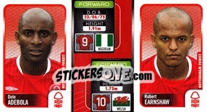 Sticker Dele Adebola / Robert Earnshaw  - Coca-Cola Championship 2009-2010 n. 211 - Panini