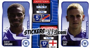 Sticker Gabriel Zakuani / Jamie Day  - Coca-Cola Championship 2009-2010 n. 219 - Panini
