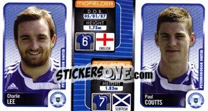 Sticker Charlie Lee / Paul Coutts  - Coca-Cola Championship 2009-2010 n. 220 - Panini
