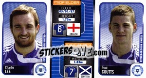 Sticker Charlie Lee / Paul Coutts  - Coca-Cola Championship 2009-2010 - Panini