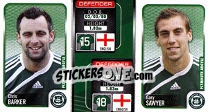 Figurina Chris Barker / Gary Sawyer  - Coca-Cola Championship 2009-2010 n. 233 - Panini