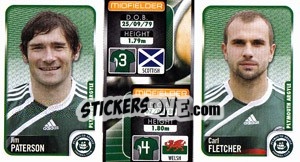 Sticker Jim Paterson / Carl Fletcher  - Coca-Cola Championship 2009-2010 n. 235 - Panini