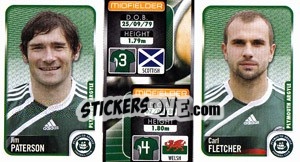 Sticker Jim Paterson / Carl Fletcher  - Coca-Cola Championship 2009-2010 - Panini