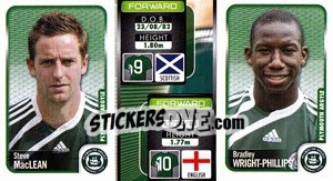 Sticker Steve Maclean / Bradley Wright-Phillips  - Coca-Cola Championship 2009-2010 n. 242 - Panini