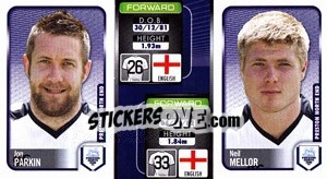 Sticker Jon Parkin / Neil Mellor  - Coca-Cola Championship 2009-2010 n. 258 - Panini