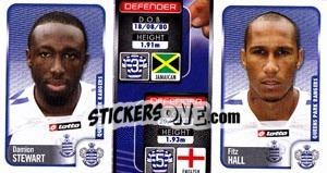 Sticker Damion Stewart / Fitz Hall  - Coca-Cola Championship 2009-2010 n. 263 - Panini
