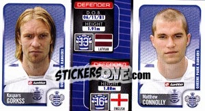 Sticker Kaspars Gorkss / Matthew Connolly  - Coca-Cola Championship 2009-2010 n. 264 - Panini