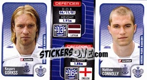 Sticker Kaspars Gorkss / Matthew Connolly  - Coca-Cola Championship 2009-2010 - Panini