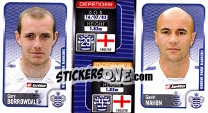 Sticker Gary Borrowdale / Gavin Mahon  - Coca-Cola Championship 2009-2010 - Panini