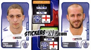 Sticker Hogan Ephraim / Rowan Vine  - Coca-Cola Championship 2009-2010 n. 273 - Panini