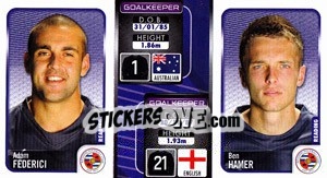 Sticker Adam Federici / Ben Hamer  - Coca-Cola Championship 2009-2010 n. 277 - Panini