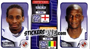 Sticker Shaun Cummings / Kalifa Cisse  - Coca-Cola Championship 2009-2010 n. 279 - Panini