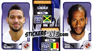 Sticker Jobi Mcanuff / Jimmy Kebe  - Coca-Cola Championship 2009-2010 n. 285 - Panini