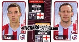 Sticker Niall Canavan / Sam Togwell  - Coca-Cola Championship 2009-2010 n. 303 - Panini