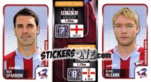 Sticker Matt Sparrow / Grant Mccann  - Coca-Cola Championship 2009-2010 n. 308 - Panini