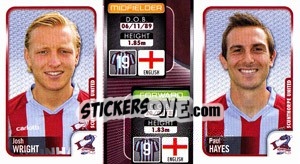 Sticker Josh Wright / Paul Hayes  - Coca-Cola Championship 2009-2010 n. 310 - Panini
