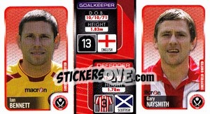 Sticker Ian Bennett / Gary Naysmith  - Coca-Cola Championship 2009-2010 n. 315 - Panini