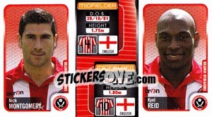 Sticker Nick Montgomery / Kyel Reid  - Coca-Cola Championship 2009-2010 n. 318 - Panini