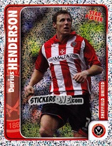 Sticker Darius Henderson - Coca-Cola Championship 2009-2010 n. 320 - Panini