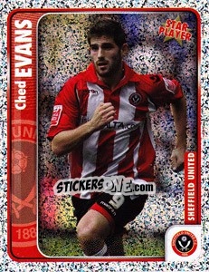 Sticker Ched Evans - Coca-Cola Championship 2009-2010 n. 321 - Panini