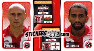 Sticker David Cotterill / Lee Williamson  - Coca-Cola Championship 2009-2010 n. 323 - Panini