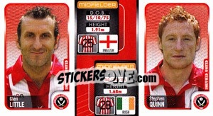 Sticker Glen Little / Stephen Quinn  - Coca-Cola Championship 2009-2010 n. 324 - Panini