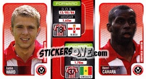 Sticker Jamie Ward / Henri Camara  - Coca-Cola Championship 2009-2010 n. 326 - Panini