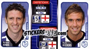 Sticker Richard Hinds / Mark Beevers  - Coca-Cola Championship 2009-2010 n. 332 - Panini