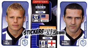 Sticker Frank Simek / Tommy Miller  - Coca-Cola Championship 2009-2010 n. 333 - Panini