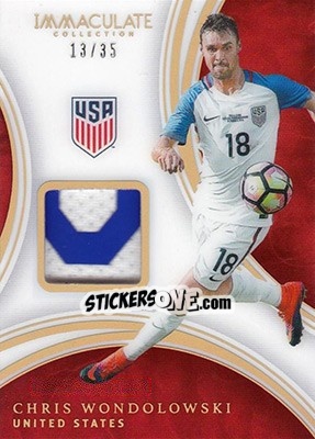 Sticker Chris Wondolowski - Immaculate Soccer 2017 n. AP-CW - Panini