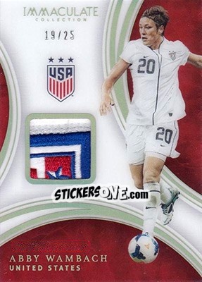 Sticker Abby Wambach - Immaculate Soccer 2017 n. AP-WAM - Panini