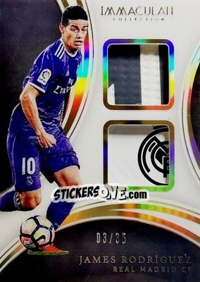 Sticker James Rodriguez - Immaculate Soccer 2017 n. AD-JR - Panini