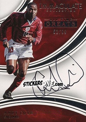 Sticker Andy Cole - Immaculate Soccer 2017 n. AT-ACO - Panini