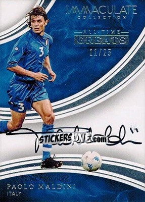 Sticker Paolo Maldini - Immaculate Soccer 2017 n. AT-PM - Panini